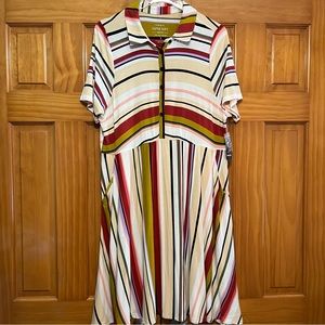 Torrid Super Soft Knits Striped Dress Size 1X